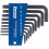 Jeu de clés coudées TORX®, 9 pièces, dans support en plastique, Contenu : T 8 T 9 T 10 T 15 T 20 T 25 T 27 T 30 T 40