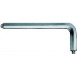 Clé coudée à 6 pans avec tenon, Cote s/plats : 10 mm, Long. des branches 119 x 50 mm