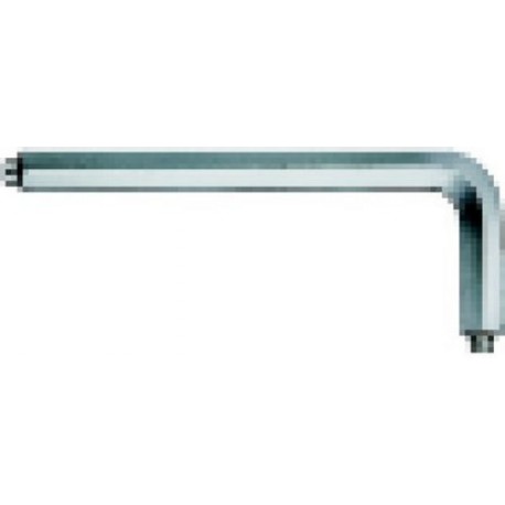 Clé coudée à 6 pans avec tenon, Cote s/plats : 10 mm, Long. des branches 119 x 50 mm
