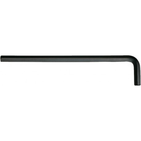 Clé coudée à 6 pans, modèle long, traité au phosphate de manganèse, Cote s/plats : 2,5 mm, Long. des branches 113 x 20 mm