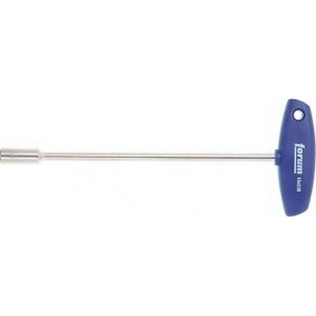Clé à douille 6 pans avec poignée en T, Cote s/plats : 7 mm, Long. de la lame 200 mm, Long. totale 232 mm