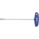 Clé à douille 6 pans avec poignée en T, Cote s/plats : 13 mm, Long. de la lame 230 mm, Long. totale 262 mm