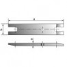 Fourche d'éjection ADG pour mandrin de perceuse, Taille : 1, Pour mandrin conique B6, Long. 120 mm, Larg. : 20 mm, Epaisseur : 8 mm
