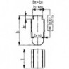 Coulisseau libre, Cote nominale des rainures sur les machines : 18 mm, Cote nominale des rainures sur les montures 20 mm, Hauteur 14,0 mm