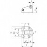 Patte d'accrochage, Taille : 1, Hauteur 22,7 mm, Long. 31 mm