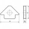 Aimant permanent à angles multiples, a : 120 mm, b 15 mm, c 82 mm