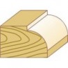 Fraise à arrondir, outil à bois, Ø : 22,7 mm, Rayon 4,8 mm, Long. utile 12,5 mm, Long. totale : 54 mm