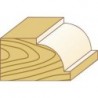 Fraise quart de baguette, outil à bois, Ø : 32,7 mm, Rayon 9,5 mm, Long. utile 17,5 mm, Long. totale : 59 mm