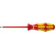 Tournevis plat VDE, Larg. : de la lame : 10,0 mm, Épais. : de la lame 1,6 mm, Long. de la lame 200 mm, Long. totale : 312 mm, Ø de la lame : 8,0 mm