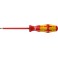 Tournevis plat VDE, Larg. : de la lame : 10,0 mm, Épais. : de la lame 1,6 mm, Long. de la lame 200 mm, Long. totale : 312 mm, Ø de la lame : 8,0 mm