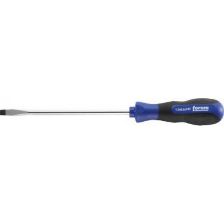 Tournevis plat avec lame ronde, Larg. : de la lame : 3,5 mm, Épais. : de la lame 0,6 mm, Long. de la lame 100 mm, Long. totale : 204 mm