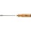 Tournevis plat, manche en bois, Larg. : de la lame : 7,0 mm, Épais. : de la lame 1,0 mm, Long. de la lame 125 mm, Long. totale : 236 mm