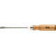 Tournevis plat, manche en bois, Larg. : de la lame : 9,0 mm, Épais. : de la lame 1,1 mm, Long. de la lame 150 mm, Long. totale : 270 mm