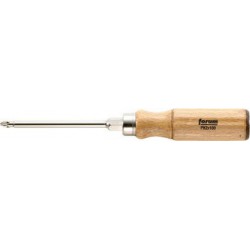 Tournevis cruciforme PH avec manche en bois, Dimensions : PH 3, Long. de la lame 150 mm, Long. totale 270 mm, Ø de la lame : 8,0 mm