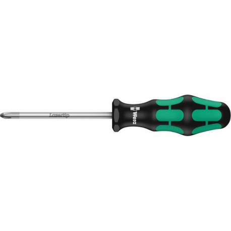 Tournevis cruciforme PZ, avec lame ronde, Dimensions : PZ 0, Long. de la lame 60 mm, Long. totale 141 mm, Ø de la lame : 3,0 mm