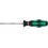 Tournevis cruciforme PZ, avec lame ronde, Dimensions : PZ 0, Long. de la lame 60 mm, Long. totale 141 mm, Ø de la lame : 3,0 mm