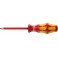 Tournevis cruciforme PZ VDE, avec lame ronde, Dimensions : PZ 1, Long. de la lame 80 mm, Long. totale 178 mm, Ø de la lame : 4,5 mm