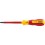 Tournevis cruciforme PZ VDE, avec lame ronde, Dimensions : PZ 1, Long. de la lame 80 mm, Long. totale 185 mm, Ø de la lame : 6,3 mm