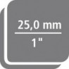 Carré traversant 1." mm GEDORE 1 PCS