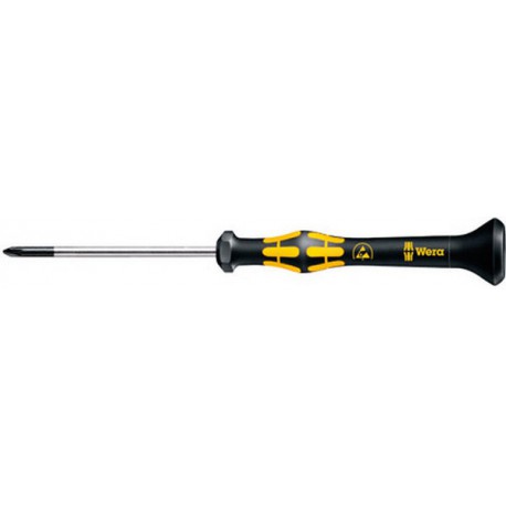 Tournevis électronique ESD cruciforme PH, Dimensions : PH 00, Long. de la lame 60 mm, Long. totale 157 mm