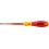 Tournevis plat VDE slimFix, Larg. : de la lame : 4,0 mm, Épais. : de la lame 0,8 mm, Long. de la lame 100 mm, Long. totale : 211 mm, Ø de la lame : 5,8 mm