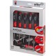Jeu de tournevis avec poignée multi-composants, SoftFinish®, fente/PH, 6 pièces
