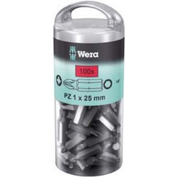 Embout cruciforme PZ 1/4'' grand pack, 25 mm de long, Dimensions : PZ 1