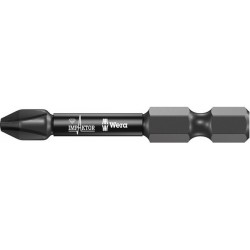 Embout pour vis cruciforme 1/4'' PH Impaktor, 50 mm de long, Dimensions : PH 2, Long. totale 50 mm (Par 5)