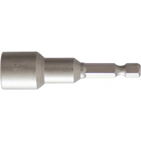 Douille 1/4'', 50 mm de long, métrique, Cote s/plats : 10 mm