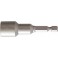 Douille 1/4'', 50 mm de long, métrique, Cote s/plats : 10 mm