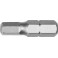 Embout pour vis à 6 pans femelle 1/4'', semi-dur, 25 mm de long, Cote s/plats : 2,0 mm