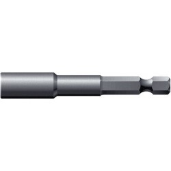 Douille 1/4'', 50 mm de long, en pouces américains, Cote s/plats : 3/8 pouces
