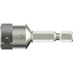 Douille en acier inoxydable 1/4'', 50 mm long, métrique, Cote s/plats : 8 mm