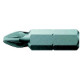 Embout semi-dur, pour vis cruciforme 1/4'' PZ, Dimensions : PZ 3, Long. totale 25 mm
