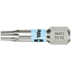 Embout inox 1/4" DIN3126C6,3 T15x25mm Wera 1 PCS