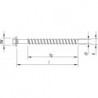 Vis fraisée HECO-MMSplus-SS 6x 60/ 15/ 25 SW 8 zn-bl (Par 100)