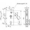 Serrure 140S-40,PZ,E72,VK8,D60,1 tour,brillant