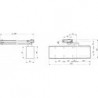 Ferme Porte TS 72 - argent -. Classic Line (Par 1)
