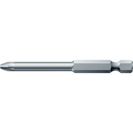 Embout semi-dur, pour vis cruciforme 1/4'' PZ, 89 mm de long, Dimensions : PZ 2