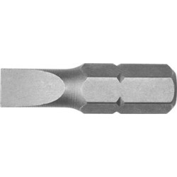 Embout pour vis à fente 1/4'', semi-dur, 25 mm, Larg. : de lame x Épaisseur de lame : 5,5 x 0,8 mm