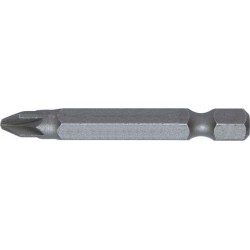 Embout semi-dur, pour vis cruciforme 1/4'' PZ, avec zone de torsion, 50 mm de long, Dimensions : PZ 1