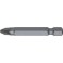 Embout semi-dur, pour vis cruciforme 1/4'' PZ, avec zone de torsion, 50 mm de long, Dimensions : PZ 1