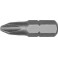 Embout semi-dur, pour vis cruciforme 1/4'' PH, 25 mm de long, Dimensions : PH 1, Long. totale 25 mm