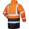 Parka haute visibilité ,Taille M, orange/bleu