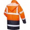 Parka haute visibilité TRAVIS Taille L, orange/marine