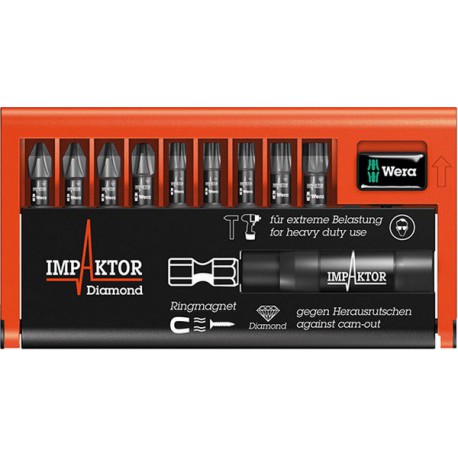Assortiment d'embouts Bit-Check Impaktor, 10 pièces, PH/TORX®