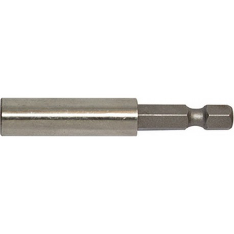 Porte-embouts pour embouts 1/4'' à tige à 6 pans, douille en acier inoxydable, Plage de Long. : 52-60 mm, Long. totale 73 mm