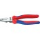 Pince universelle démultipliée, tête polie, poignées à gaine en plastique, Long. : 200 mm, Capacité de coupe pour fil dur Ø 2,8 mm, corde à piano Ø 2,2 mm