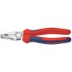 Pince universelle en acier spécial pour outils, tête chromée, poignées à gaine en plastique, Long. : 160 mm, Capacité de coupe du Ø du fil dur 2,0 mm