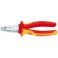 Pince universelle VDE en acier spécial pour outils, tête chromée, poignées à gaine en plastique, Long. : 200 mm, Capacité de coupe du Ø du fil dur 2,5 mm